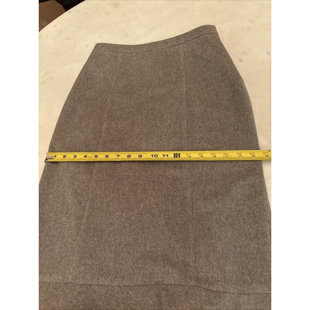 Ralph Lauren Collection Gray 100% Cashmere Trumpet Midi Skirt Flare Runway 2005 - Picture 9 of 13